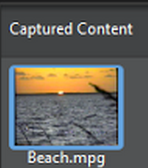 A screenshot of 'captured content' in CyberLink